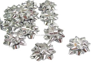 100 Mini Bows zilver