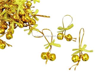 100 kerstbelletjes goud