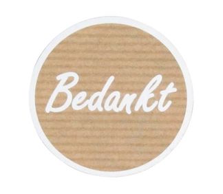 500 Etiket Bedankt 24G