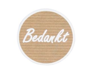 500 Etiket Bedankt 24