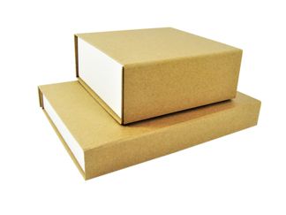 25 Magneetdoos  22x16,5x3 cm VPD088 kraft/wit
