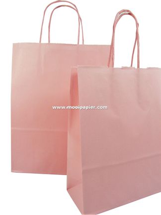 100 Koordtasjes 22 x 29 cm Roze