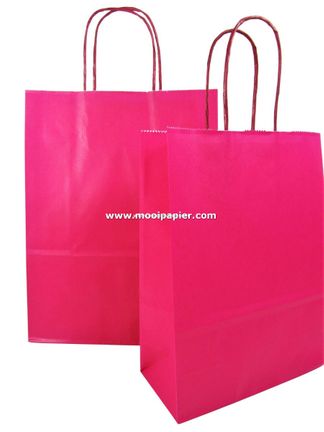 100 Koordtassen 27 x 37 cm Fuchsia