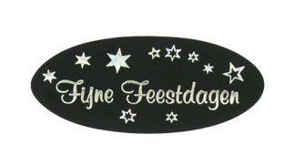 500 Etiket Feestdagen zw/zlv.