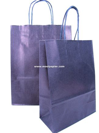 100 Koordtas 36 x 41cm Donkerblauw