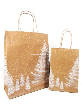 50 kersttasjes NA 22x29 cm