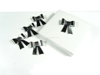 100 Vlinderstrik zilver