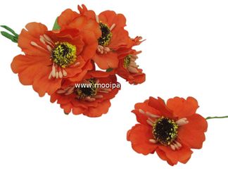 60 Zijde Bloem oranje